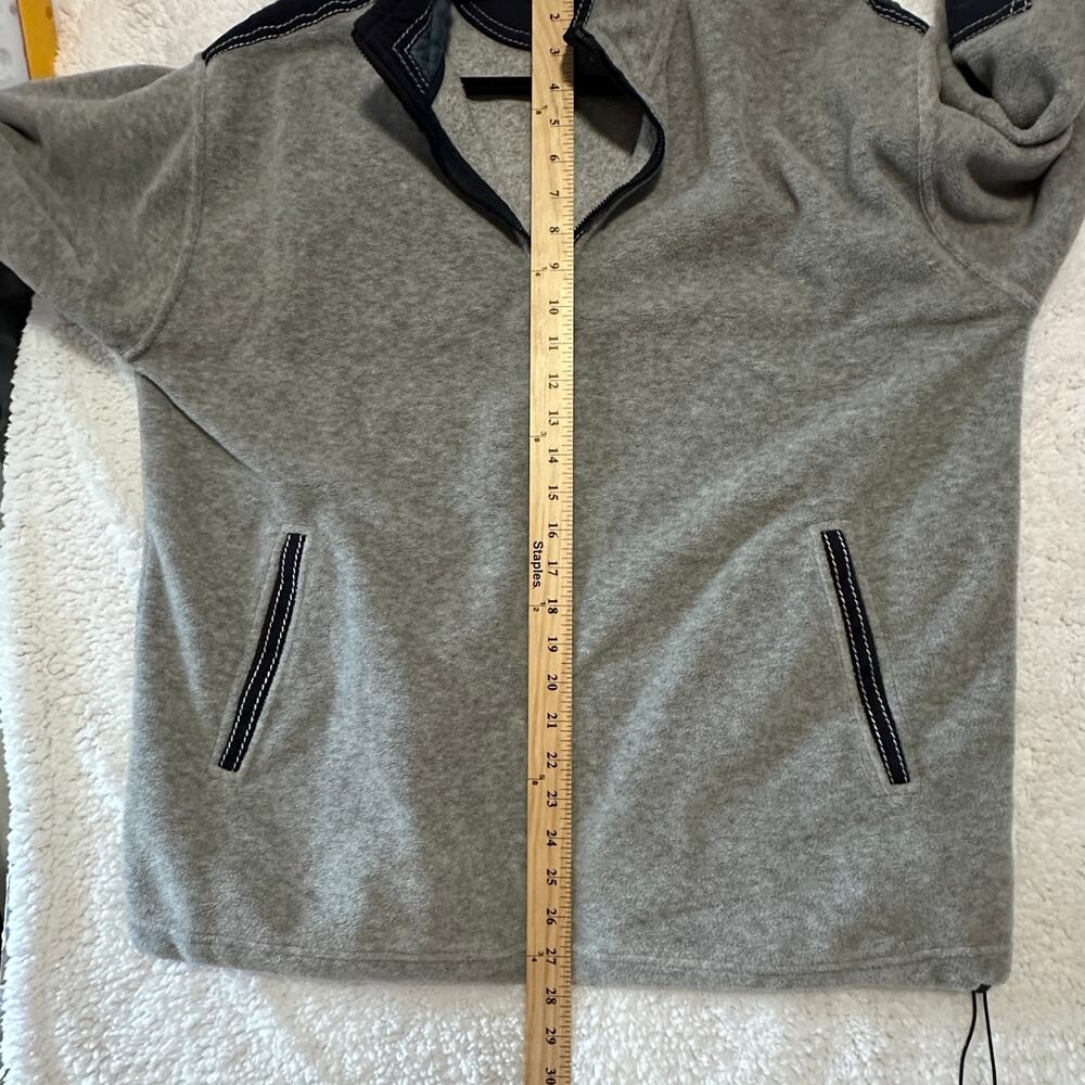Paul & Shark Yachting Mens size Large 1/4 Zip Gray Grey Fleece Sweatshirt - Picture 5 of 8